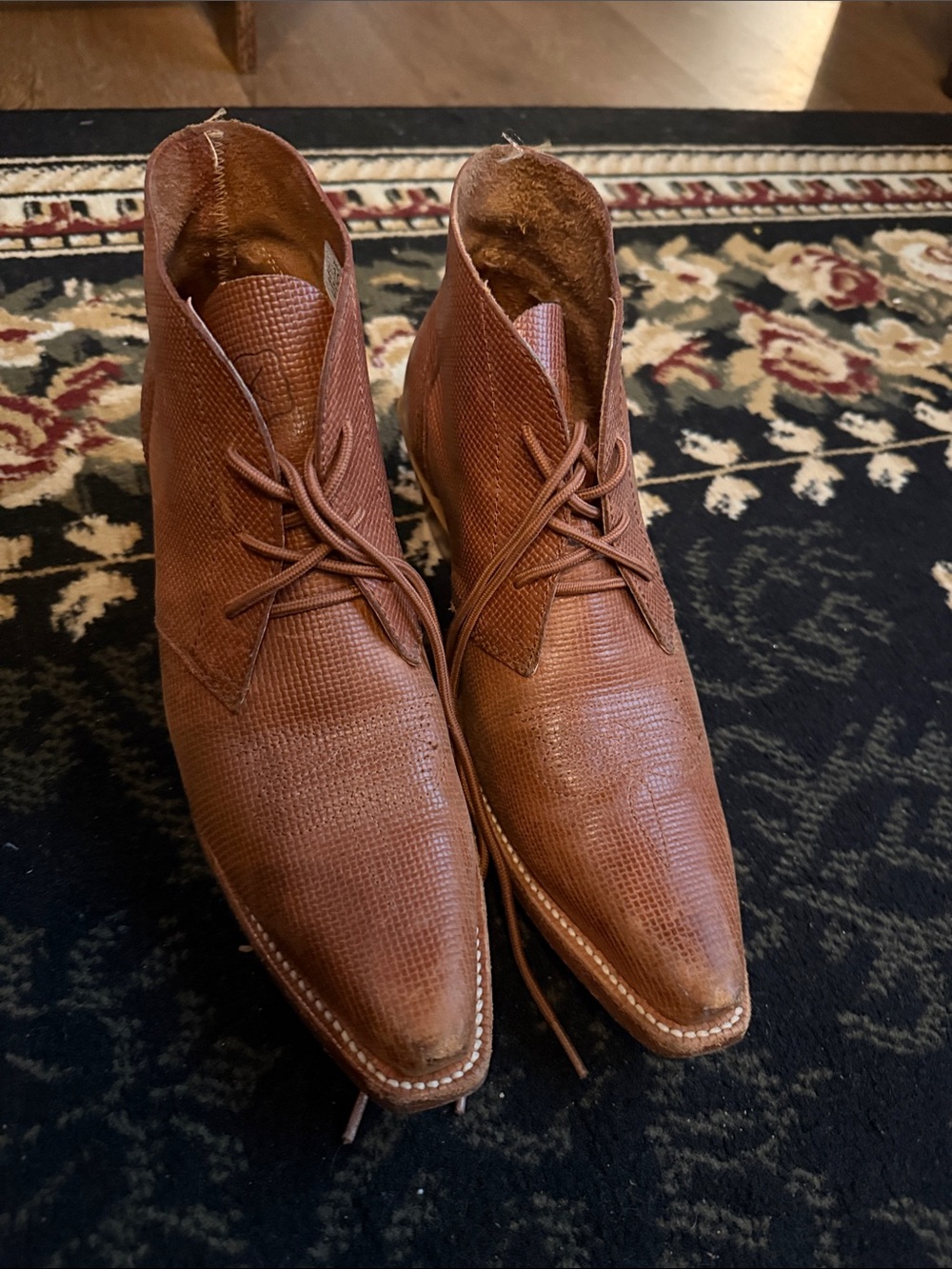 Women’s Twisted X Tan Leather Lace-Up Ankle Boots 10B - Picture 2 of 6